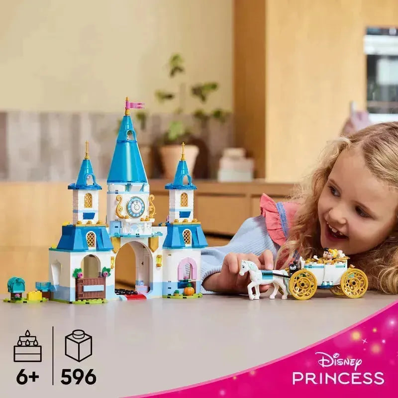 LEGO Assepoesters kasteel en paardenkoets 43275 Disney
