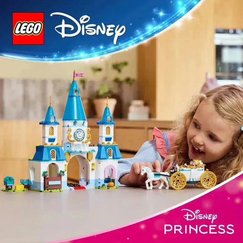 LEGO Assepoesters kasteel en paardenkoets 43275 Disney