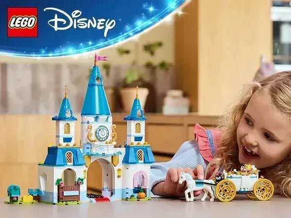LEGO Assepoesters kasteel en paardenkoets 43275 Disney