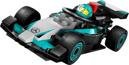 LEGO Pitbox mit Mercedes AMG und Alpine F1 Autos 60444 City