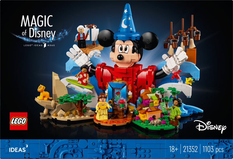 LEGO Disney 100 Celebration: Een magisch bouwavontuur 21352 Ideas (Pre-Order: oktober)