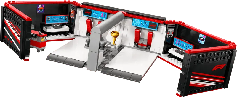 LEGO Pitbox mit Mercedes AMG und Alpine F1 Autos 60444 City