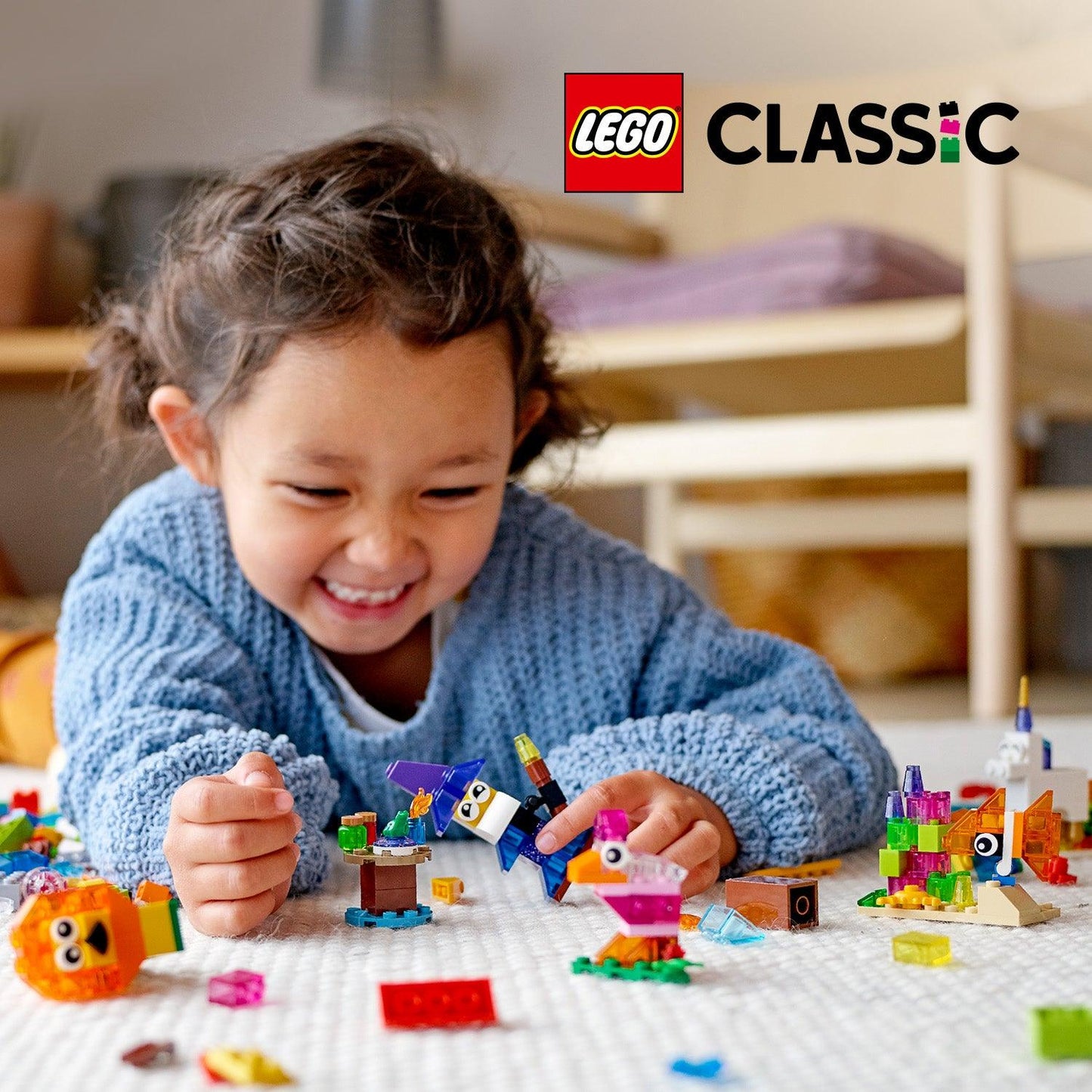 LEGO Creatieve doorzichtige transparante doorzichtige stenen 11013 Classic LEGO CLASSIC @ 2TTOYS LEGO €. 29.74