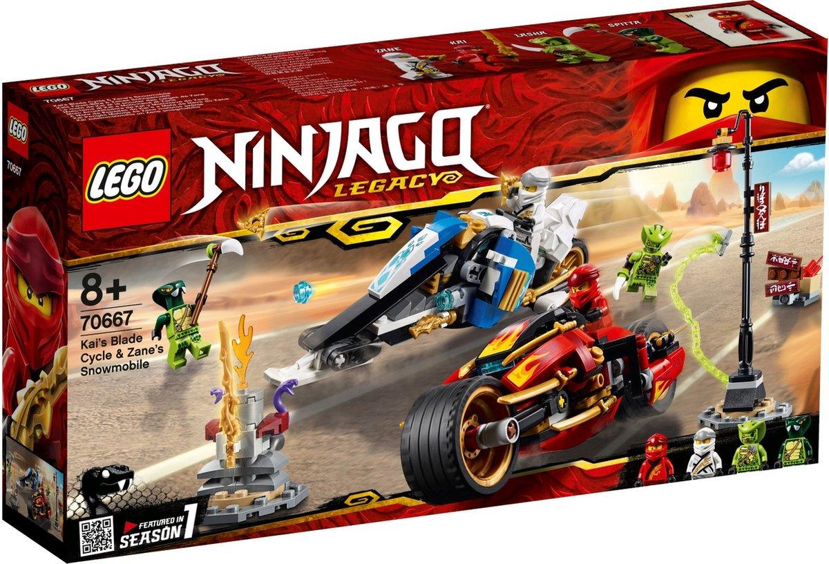 LEGO Kais Feuer-Bike zwaardmotor & Zanes sneeuwscooter 70667 Ninjago | 2TTOYS ✓ Official shop<br>