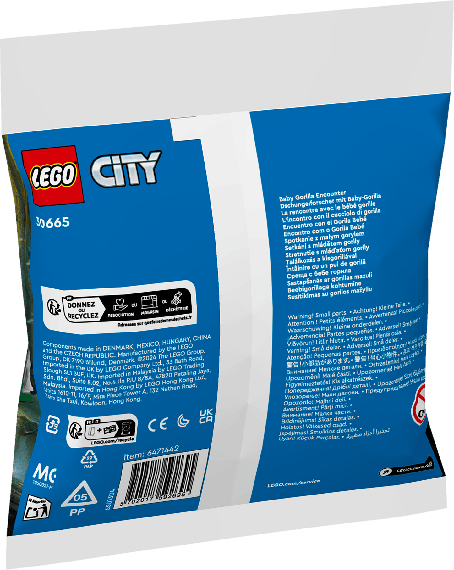 LEGO Ontmoeting met de babygorilla 30665 City (Pre-Order: verwacht juni) LEGO CITY @ 2TTOYS LEGO €. 3.49