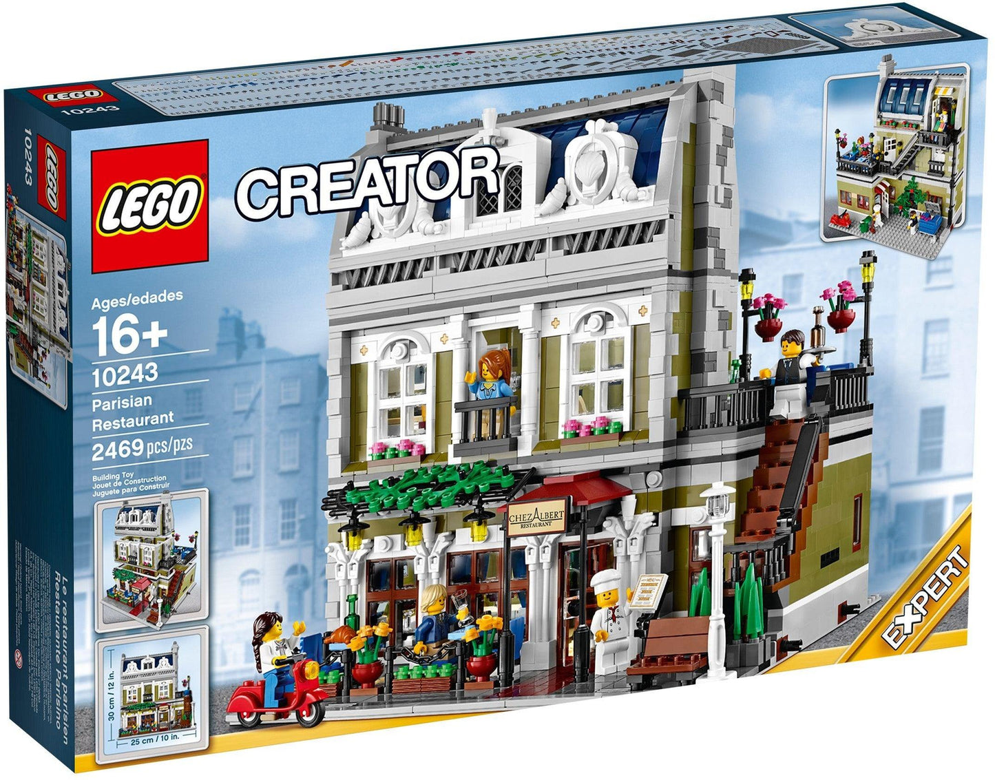 LEGO Parijs restaurant, modulair 10243 Creator Expert LEGO CREATOR EXPERT MODULAIR @ 2TTOYS LEGO €. 449.99