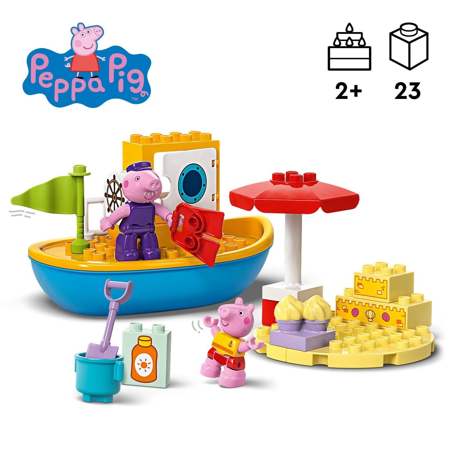 LEGO Peppa Big bootreis 10432 DUPLO (Pre-Order: verwacht juni) PEPPA PIG @ 2TTOYS LEGO €. 24.99