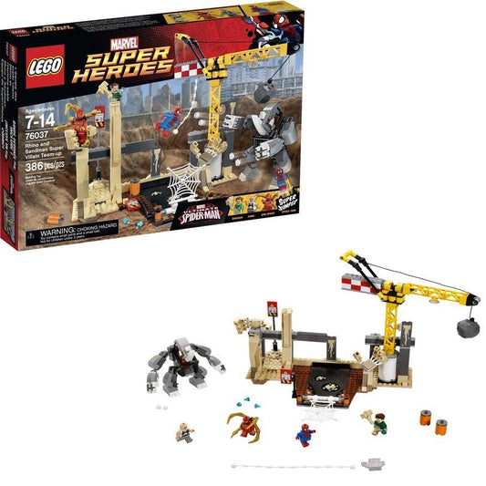 LEGO Rhino and Sandman Team-up 76037 SpiderMan LEGO SPIDERMAN @ 2TTOYS LEGO €. 44.49