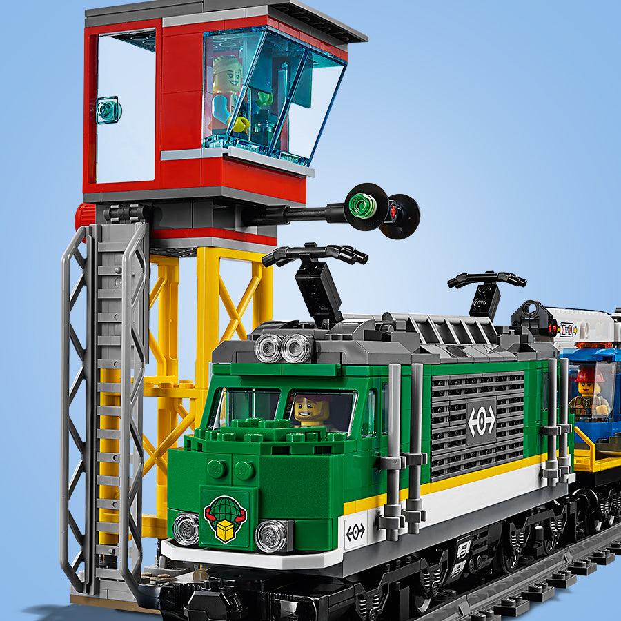 LEGO Sterke City vrachttrein met kraan 60198 City | 2TTOYS ✓ Official shop<br>