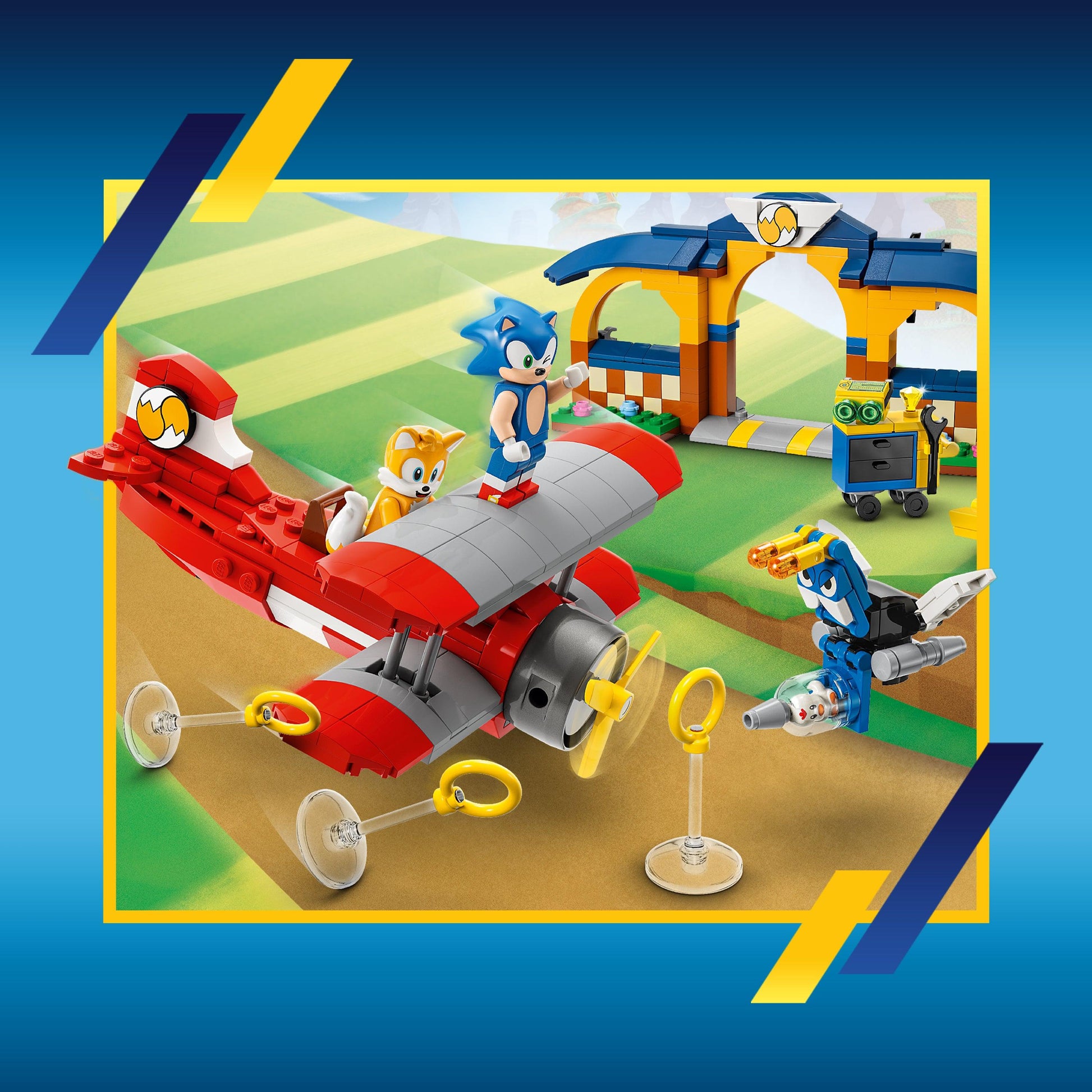 LEGO Tails' tornadovlieger met werkplaats 76991 Sonic | 2TTOYS ✓ Official shop<br>