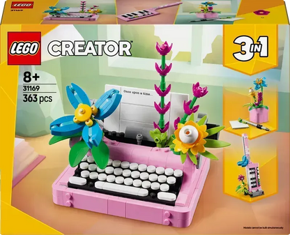 LEGO Typemachine met bloemen 31169 Creator 3-in-1 @ 2TTOYS | Official LEGO shop😊🥰 LEGO €. 26.49