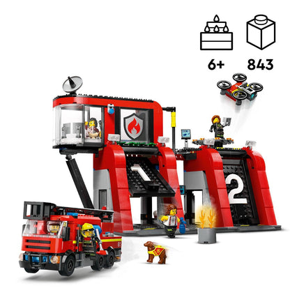 LEGO Brandweerkazerne met luchtladdervoertuig 60414 City LEGO FRIENDS @ 2TTOYS LEGO €. 67.49