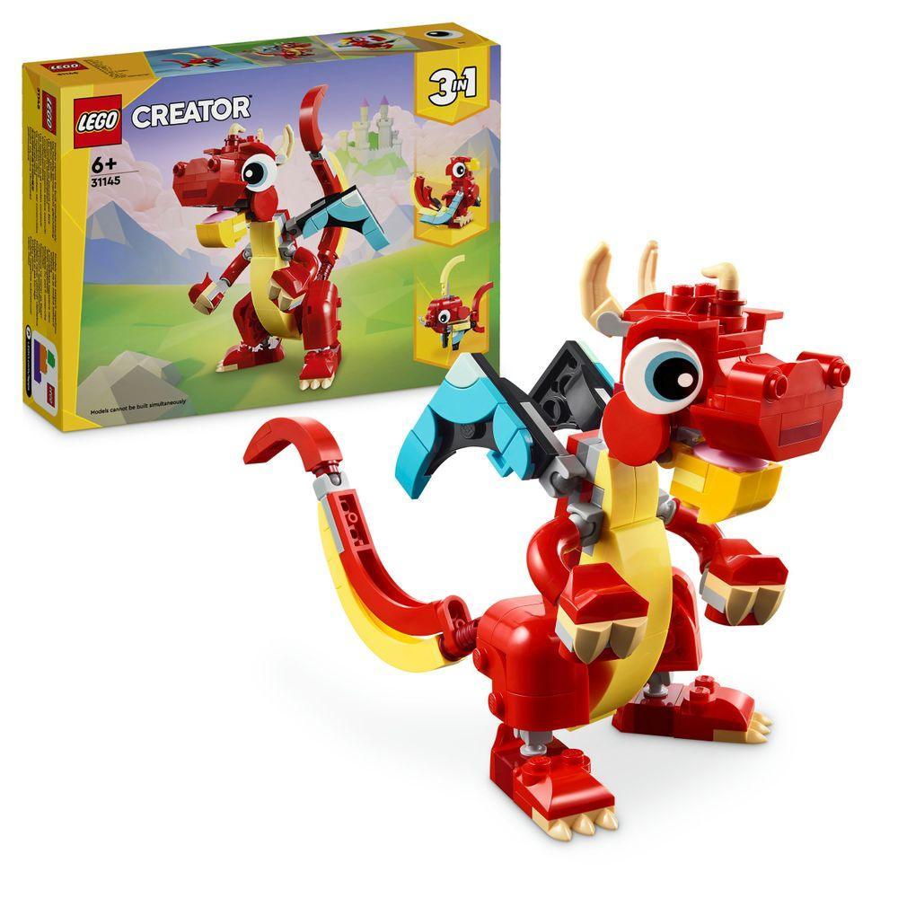 LEGO Rode Draak 31145 Creator 3 in 1 LEGO CREATOR 3 IN 1 @ 2TTOYS LEGO €. 8.49