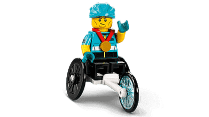 LEGO Rolstoel Racer (1 stuk) Minifguren Serie 22 71032-12 LEGO MINIFIGUREN @ 2TTOYS LEGO €. 5.99