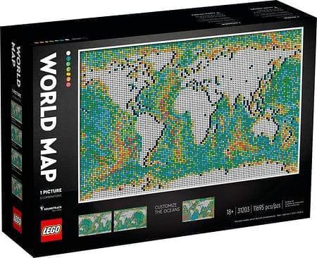 LEGO Wereldkaart / kaart van de wereld / World map 31203 Art LEGO ART @ 2TTOYS LEGO €. 259.99